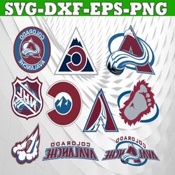 Bundle 10 Files Colorado Avalanche Hockey Team Svg, Colorado Avalanche Svg, NHL Svg, NHL Svg, Png, Dxf, Eps, Instant Dow