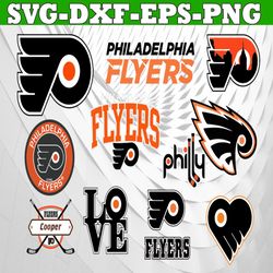 Bundle 11 Files Philadelphia Flyers Hockey Team Svg, Philadelphia Flyers Svg, NHL Svg, NHL Svg, Png, Dxf, Eps, Instant D