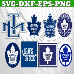 Bundle 8 Files Toronto Maple Leafs Hockey Team Svg, Toronto Maple Leafs Svg, NHL Svg, NHL Svg, Png, Dxf, Eps, Instant Do