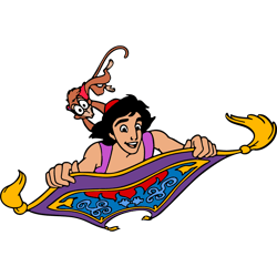 Aladdin SVG, Aladdin Clipart, Jasmine SVG, Princess Clipart for Aladdin Birthdays and Crafts