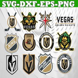 Bundle 12 Files Vegas Golden Knights Hockey Team Svg, Vegas Golden Knights Svg, NHL Svg, NHL Svg, Png, Dxf, Eps, Instant