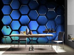 honeycombs wall mural - peel and stick