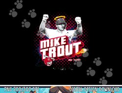 Mike Trout Los Angeles Baseball Sket One x MLB Players png, sublimation copy