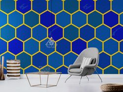 3d Wall Mural Honeycomb Art