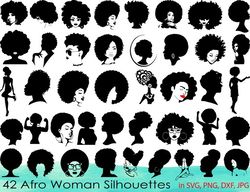 Afro Woman SVG Bundle- instant download