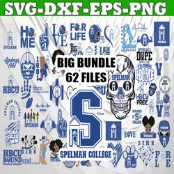 Bundle 62 Files Spelman College Football Team Svg, Spelman College svg, HBCU Team svg, Mega Bundle, Designs, Cricut, Cut