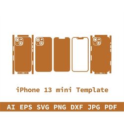customize iphone 13 pro max - dxf, svg, eps, ai, pdf, apple silhouette, cricut formats, perfect for vinyl wrapping, came