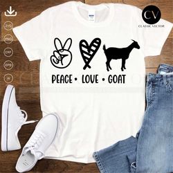 Peace Love Goat Svg File