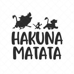 Hakuna Matata SVG, Timon and Pumbaa, Png, Eps, Dxf, Cricut, Cut Files, Silhouette Files, Download, Print