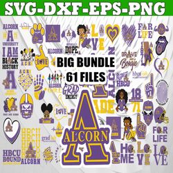 Bundle 61 Files Alcorn State University Football Team Svg, Alcorn State University svg, HBCU Team svg, Mega Bundle, Desi