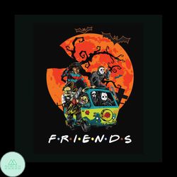 Friends Horror Movie Creepy Halloween Horror Team SVG PNG EPS DXF Digital Download,svg cricut, silhouette svg files, cri
