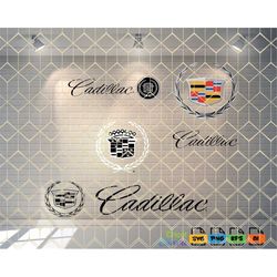 CADILLAC - SVG Png Eps and Ai Formats - Ready to use for Cricut and Canva - Layered Files - 300 Dpi Png File