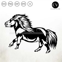 Tiniest Horse, Falabella Svg, Falabella Vector, Miniature Horse Vector, Miniature Horse Clipart, Miniature Horse Silhoue