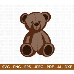 Bear SVG, Stuffed Toy SVG, Bear Clipart, Toy Svg, Gift for Kids, Kid's Shirt, Cute Bear Svg,Toy for Kids Svg,Cut Files f