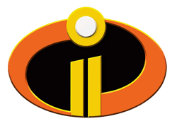 Logo Incredibles II Png, Incredibles clipart, Disney Png, Superhero clipart, Transparent Png, Instant download