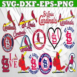 Bundle 16 Files St Louis Cardinals Baseball Team svg, St Louis Cardinals svg, MLB Team svg, MLB Svg, Png, Dxf, Eps, Jpg,