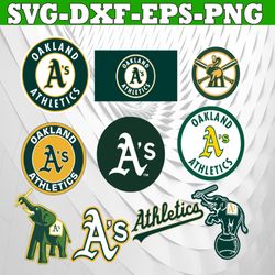 Bundle 10 Files Oakland Athletics Baseball Team svg, Oakland Athletics svg, MLB Team  svg, MLB Svg, Png, Dxf, Eps, Jpg,