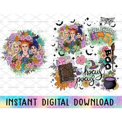 Bundle Retro Floral Halloween Png, Happy Halloween Png, Boo Png, Trick Or Treat, Halloween Witch, Halloween Autumn Flowe