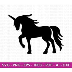Unicorn SVG, Unicorn Silhouette, Unicorn Clip Art, Unicorn Graphics, Magical Unicorn, Unicorn Design, Cricut Cut File, S