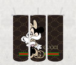 Minnie Gucci Full Tumbler Wrap, Gucci Tumbler Wrap, Gucci PNG Design 20oz/ 30oz Tumbler PNG File instant download