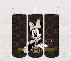 Minnie Gucci Full Tumbler Wrap, Gucci Tumbler Wrap, Gucci PNG Design 20oz/ 30oz Tumbler PNG File instant download