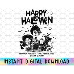 Halloween Party 2023 Png, Trick Or Treat Png, Spooky Season Png, Spider Halloween, Halloween Masquerade, Retro Happy Hal