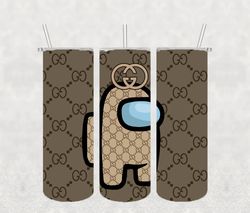Among Us Gucci Full Tumbler Wrap, Gucci Tumbler Wrap, Gucci PNG Design 20oz/ 30oz Tumbler PNG File instant download