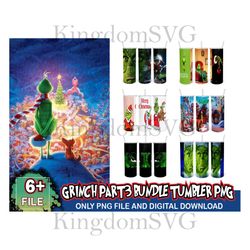 6 Files Grinch Part3 Bundle Tumbler Png, Grinch Tumber Png, Christmas Png, Grinch Png, Skinny Tumbler 20oz, 20oz Design,