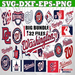 Bundle 32 Files Washington Nationals Baseball Team Svg, Washington Nationals SVG, MLB Team  svg, MLB Svg, Png, Dxf, Eps,