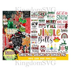 300 Christmas Sublimation Bundle Png, Christmas Png, Xmas Png, Merry Christmas Png, Santa Png, Christmas Clipart, Instan