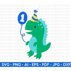 1st Dinosaur Birthday SVG, Cute Dinosaur SVG, T-Rex SVG, Dino svg, Little boy svg, boy shirt svg, Dinosaur birthday, Cut