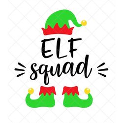 Elf Squad SVG, Kids Christmas SVG, Boys, Girls, Vector Files, Png, Eps, Dxf, Cricut, Cut Files, Silhouette Files, Downlo