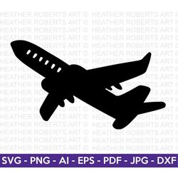 Airplane Silhouette SVG, Travel SVG, Vacation SVG, Airplane svg, Plane svg, Family Trip svg, Instant Download,Cut File f