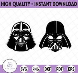 Dark Side svg Darth Vader svg Star Wars svg SVG DXF Png Vector Cut File Cricut Design Silhouette Vinyl Heat Transfer Iro