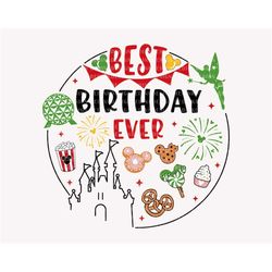 Best Birthday Ever SVG, Carnival Food Svg, Christmas Snacks Svg, Mouse Castle Svg, Firework, Christmas Shirt, Holiday Se