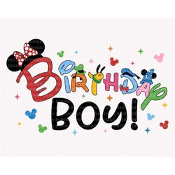 Birthday Boy Svg, Birthday Svg, Magical Birthday Svg, Birthday Shirt Svg, Mouse Birthday Svg, Birthday Party Svg, Birthd