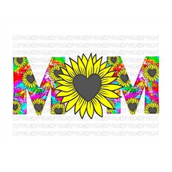 Sunflower Mom Cowhide Design PNG,Mother Design Png,Sunflower Design Png,Leopard Patern,Gemstone Design,Leopard mom,Subli