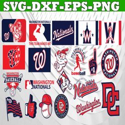 Bundle 20 Files Washington Nationals Baseball Team Svg, Washington Nationals SVG, MLB Team  svg, MLB Svg, Png, Dxf, Eps,