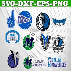 Bundle 11 Files Dallas Mavericks Basketball Team svg, Dallas Maverick svg, NBA Teams Svg, NBA Svg, Png, Dxf, Eps, Instan