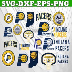 Bundle 22 Files Indiana Pacers Basketball Team svg, Indiana Pacers svg, NBA Teams Svg, NBA Svg, Png, Dxf, Eps, Instant D