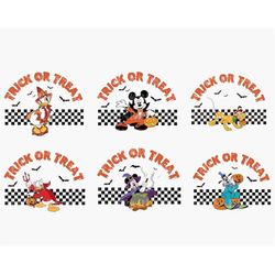 Bundle Halloween Mouse And Friends SVG, Retro Halloween Svg, Spooky Svg, Trick Or Treat Svg, Halloween Boo Svg, Spooky S