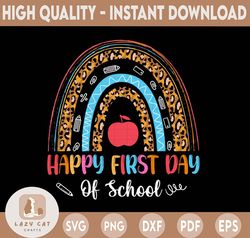 First day of School PNG , Happy first day of school, 1st day of Schoo shirt, Teacher shirt PNG