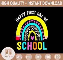 Happy First Day Of School PNG, Leopard, Back To School, Teacher, First Day Of School, Sublimation Design Downloads