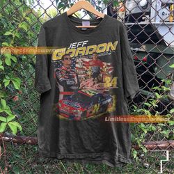 Jeff Gordon Vintage 90s T-Shirt, Jeff Gordon Shirt, American Rock Shirt, Jeff Gordon Racing 90 Vintage Bootleg Tshirt