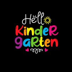 Back To School Shirt Svg Hello Kindergarten Vector, Cute Gift For Kindergarten Svg Diy Craft Svg File For Cricut, Presch