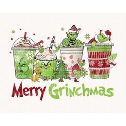 Merry Grinchmas Png, Grinchmas Png, Christmas Coffee Png, Funny Christmas Png, Christmas Drink Png, Christmas Latte Drin