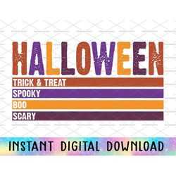 Happy Halloween Svg, Trick Or Treat Svg, Spooky Season, Boo Svg, Halloween Scary Svg, Kids Halloween, Retro Halloween Sv