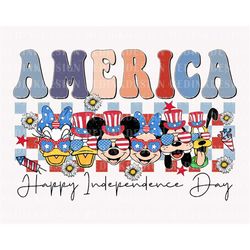 America, Happy Independence Day Png, Mouse And Friends Png, Fourth of July Png, July 4th Png, Magical Kingdom Png, Ameri