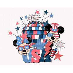 Mouse Couple Svg, USA Svg, Happy 4th of July Svg, July 4th Svg, Fourth Of July Svg, American Flag Svg, Independence Day