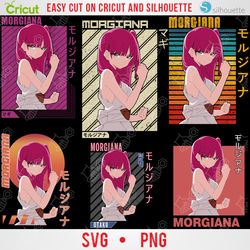 MAGI,MORGIANA | Anime Bundle SVG Digital Download | Japanese SVG |Anime Silhouette SVG |Anime Character | Kawaii svg